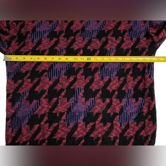 Urban Renewal Vintage 90s Houndstooth Cardigan Sweater Size Medium Dark Academia - Picture 4 of 6